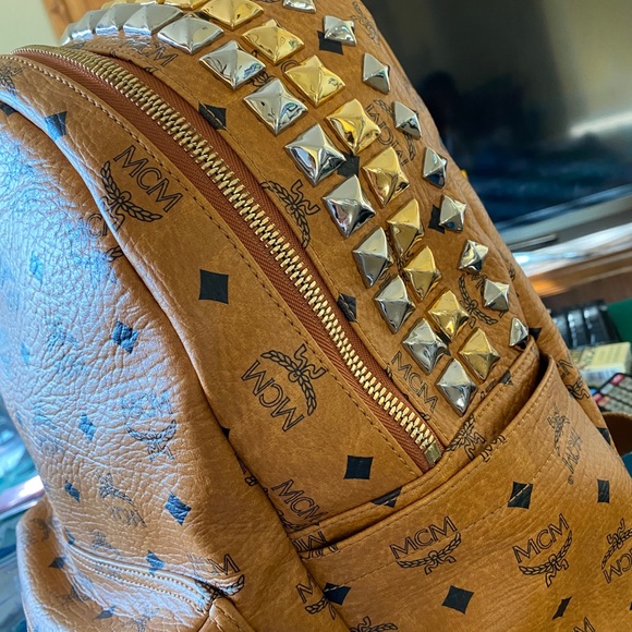 mcm studed backpack main image 4